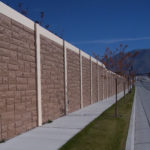 Precast Fence with Sound Absorbing Material