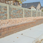 Concrete Fence Retaining With Wall Blocks
