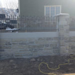 New Construction House With Precast Fence
