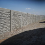 Precast Concrete Fence with Custom Pattern